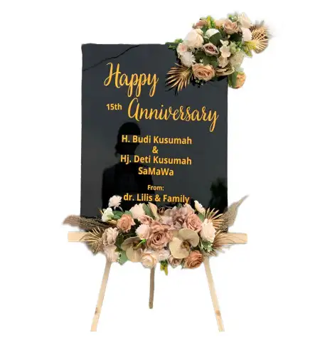 Papan Bunga Akrilik Gedung Wedding Bojonggede
