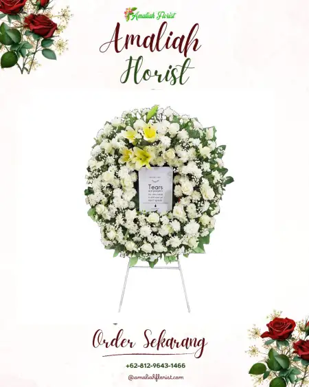 Krans Bunga Duka Gedung Wedding Bojonggede