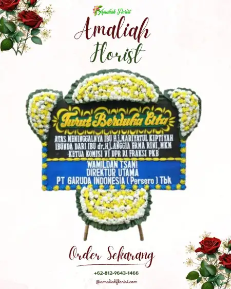 Papan Bunga Duka Gedung Wedding Bojonggede